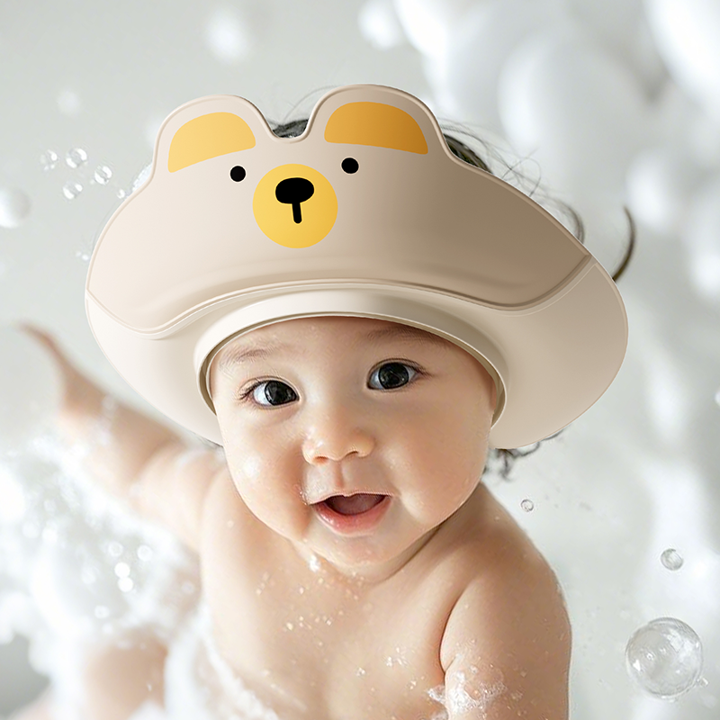 Premium Adjustable Baby Shower Cap | Eye & Ear Protection Bath Visor (প্রিমিয়াম বেবি শাওয়ার ক্যাপ)